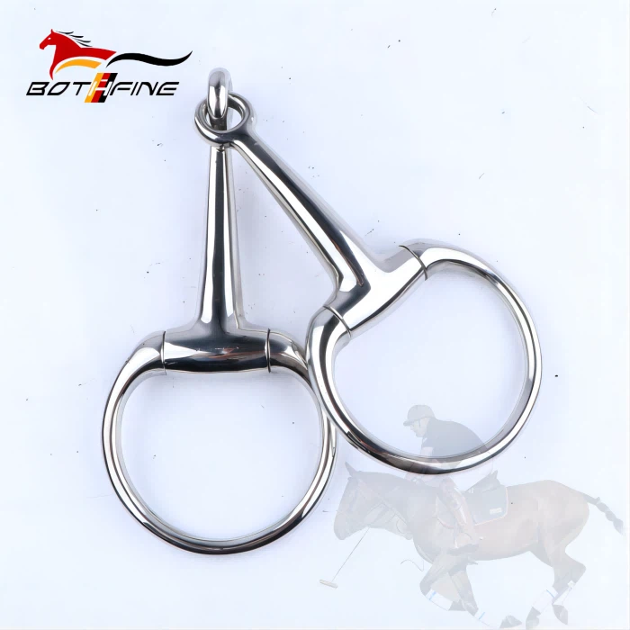 Stainless Steel Hollow Mouth Eggbutt Snaffle