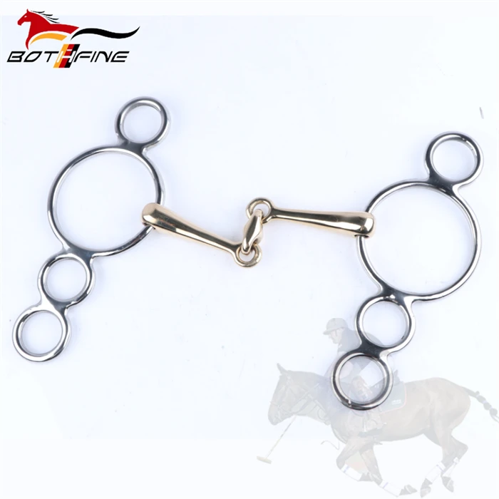 Show Jump French Link 4 Ring Gag