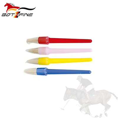 Cepillo de estaño de aceite para pezuñas de caballo personalizado con tapa Cuidado del caballo